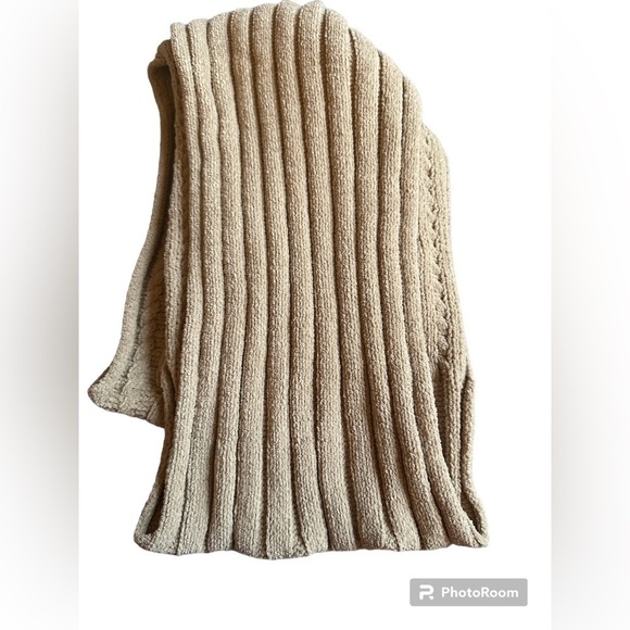 J.Jill infinity scarf cable knit one size tan beige Academia - Picture 3 of 5